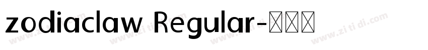 zodiaclaw Regular字体转换